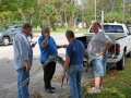 Jimmy KF4MX 'Showing the crew his Mobile Antenna System'